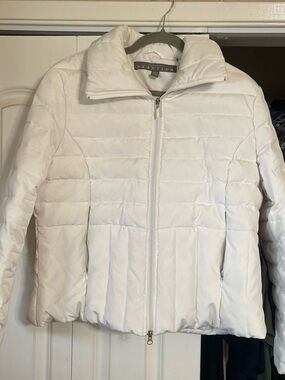White Quilted Puffer Jacket